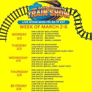 My marathon show listing!